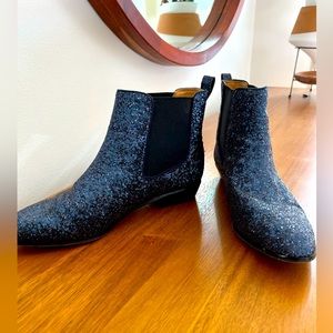 *J Crew* Glitter Booties